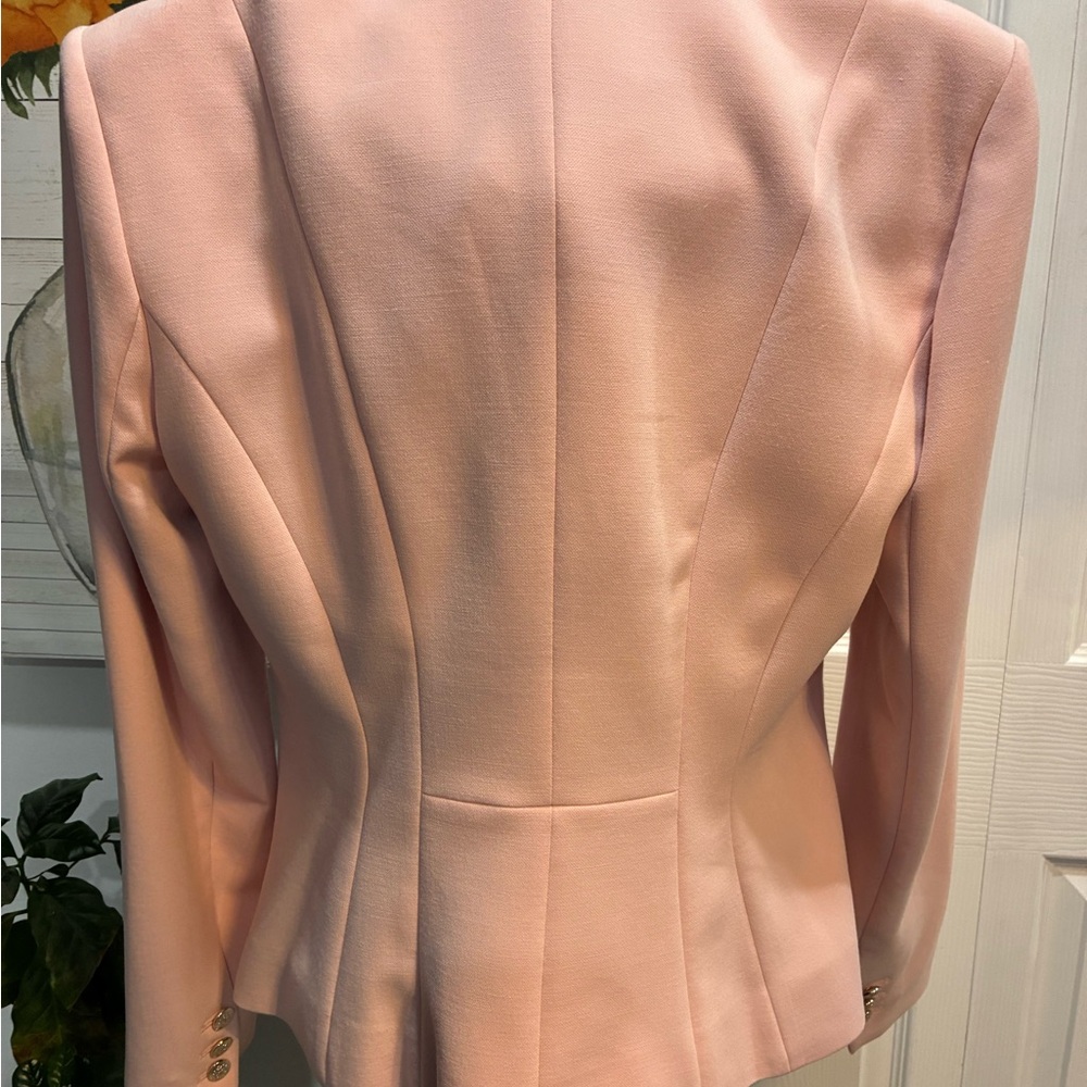 White House Black Market Blush Double-Breasted Blazer - Picture 7 of 10